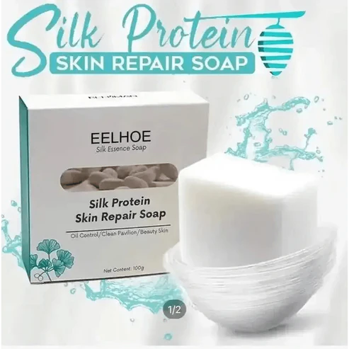 Silk protein skin repair soap