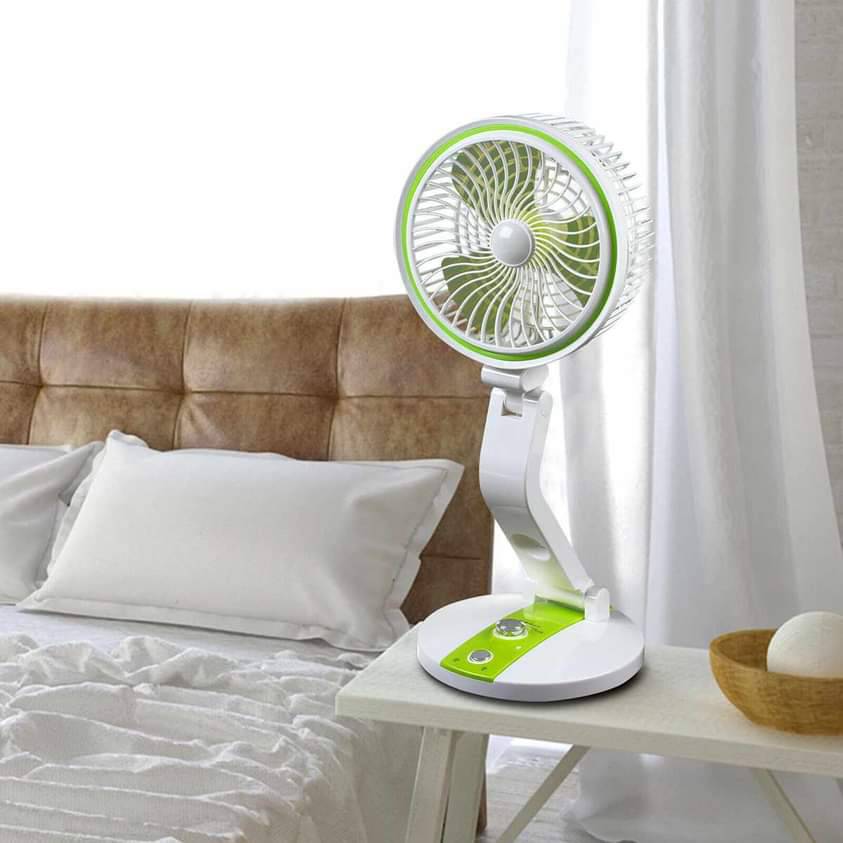 LR- 2018 New USB Rechargeable Fan With LED Light