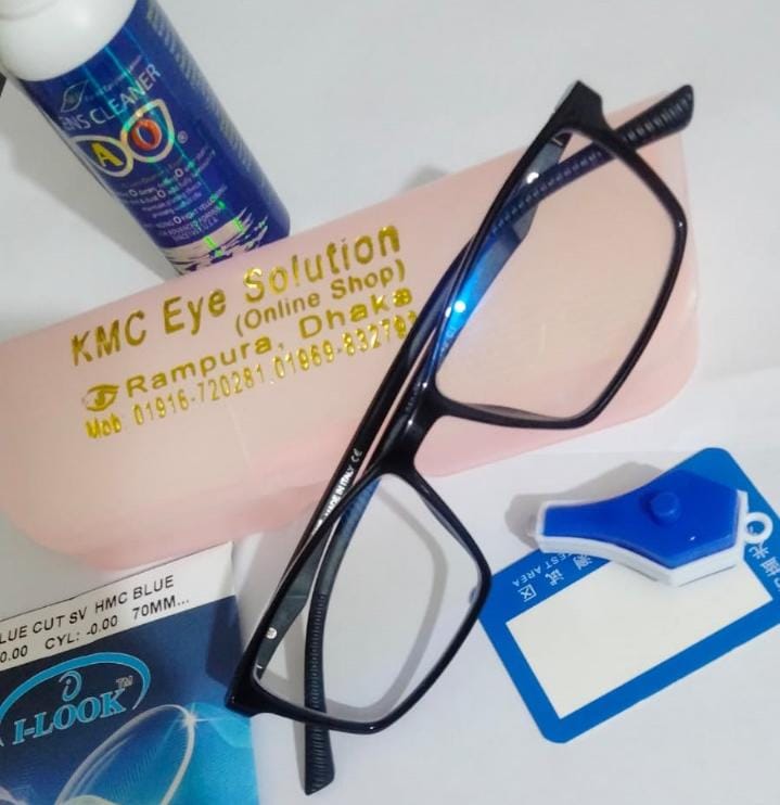 Blue Cut + Day + Night Glass And Frame with power Premium Quality